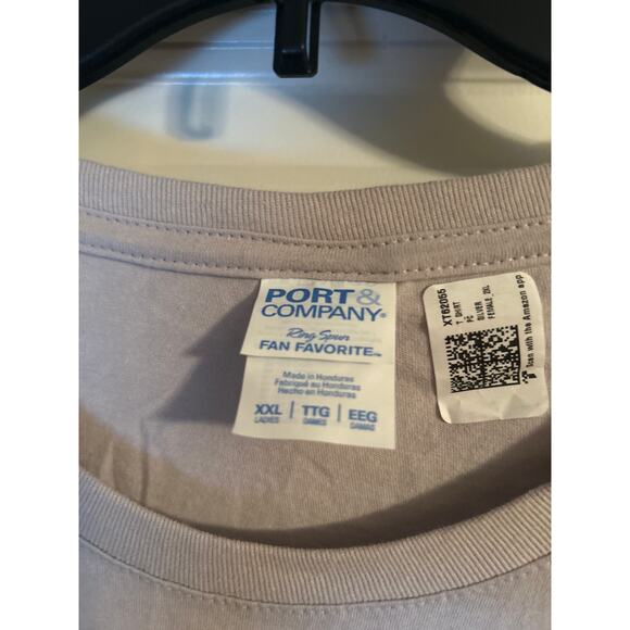 NWT Port & Company Men's Cut Gray Happiness Is Taking Back Sunday Tee Size XXL - Picture 3 of 4